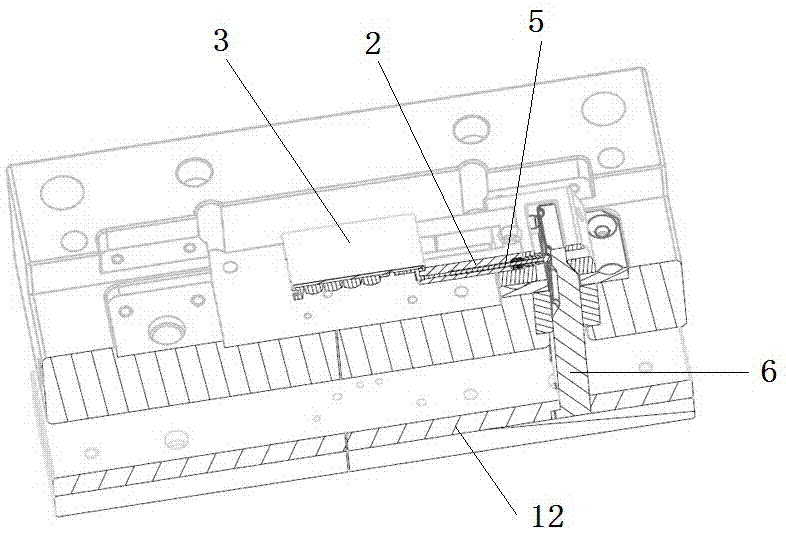 Double-color mold sliding block core-pulling delay mechanism and operating method thereof