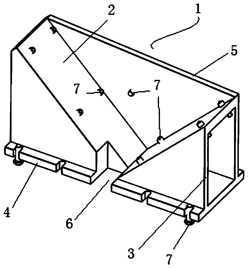 Slant lathe bed planing and grinding general clamp