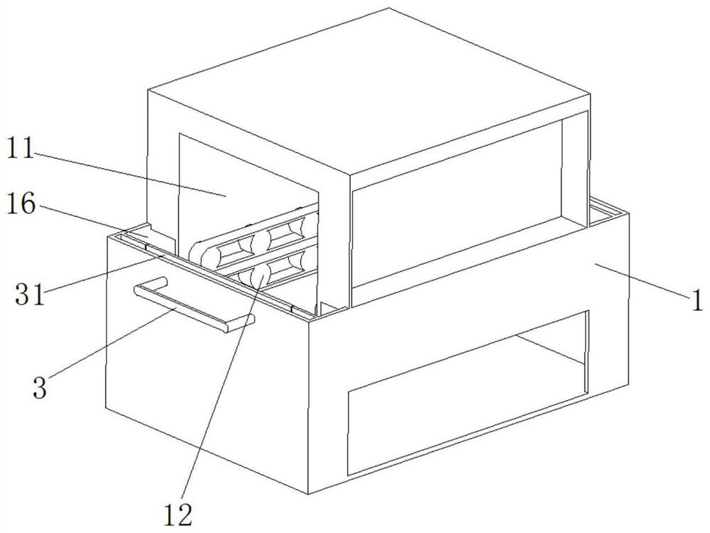 Rapid drying device and method of damp corrugated board