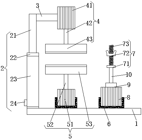 A polishing device with good shock absorption performance