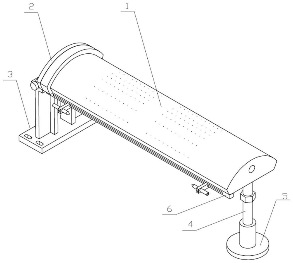 Inner support air floating type static balance device for high-precision rotating ring-shaped part