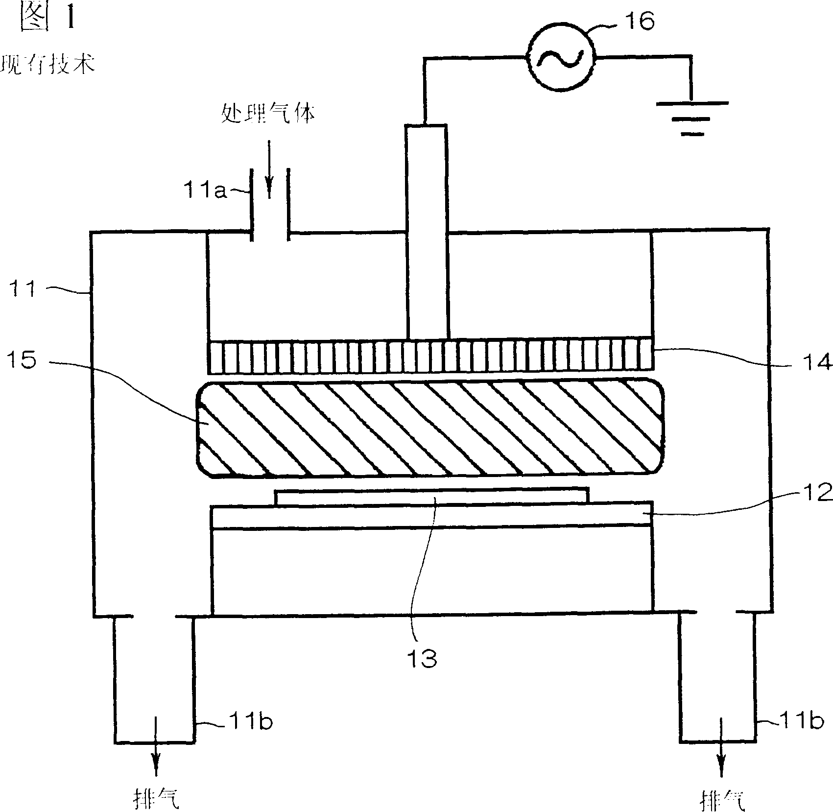 Plasma intensified chemical vapour deposition device