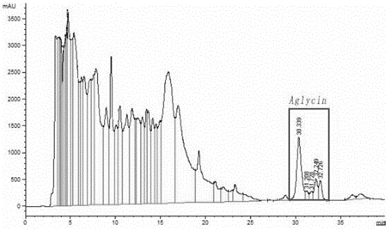 Method for preparing soybean Aglycin family peptide by using acetic acid