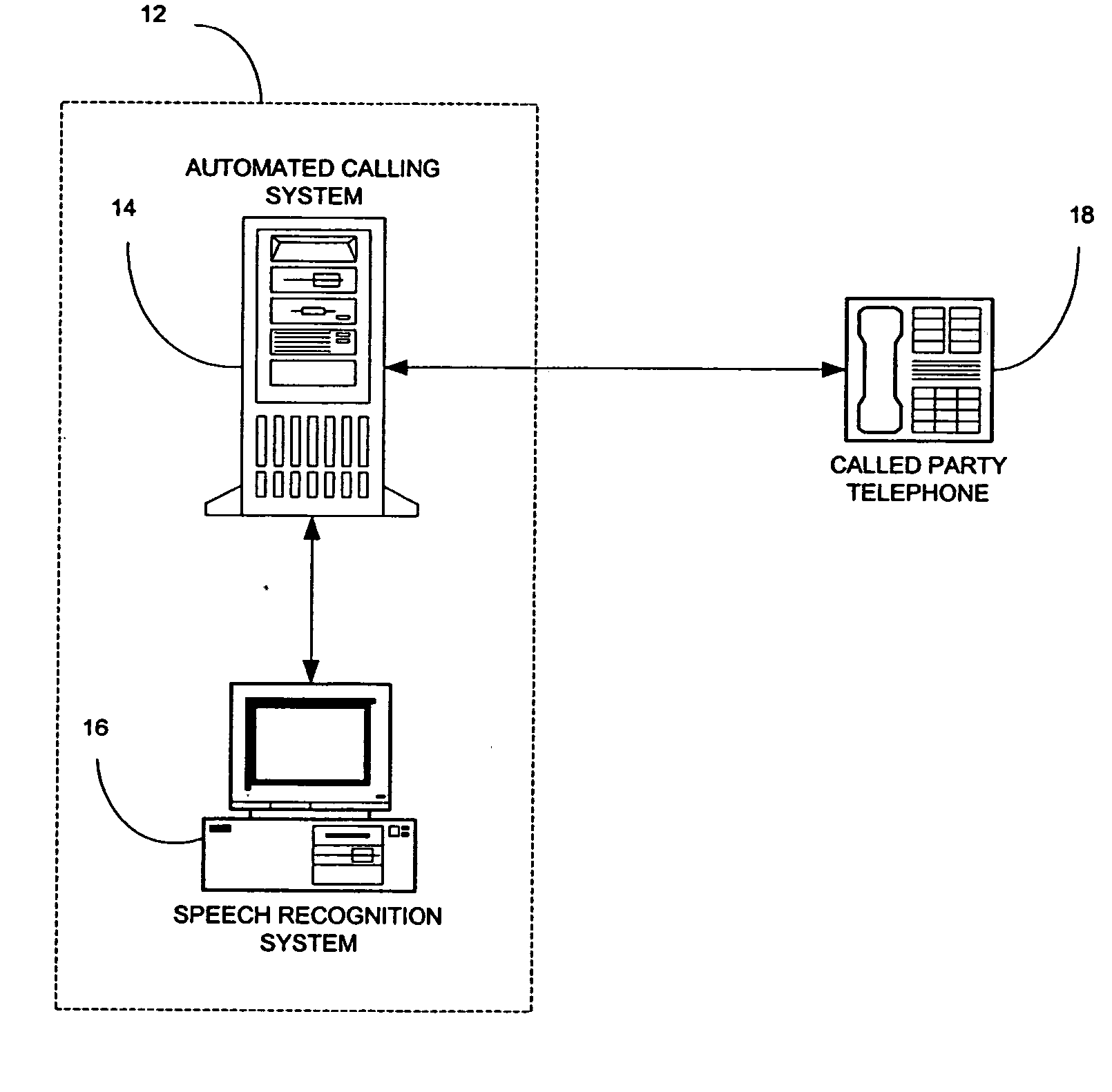 Speech recognition method of and system for determining the status of an answered telephone during the course of an outbound telephone call