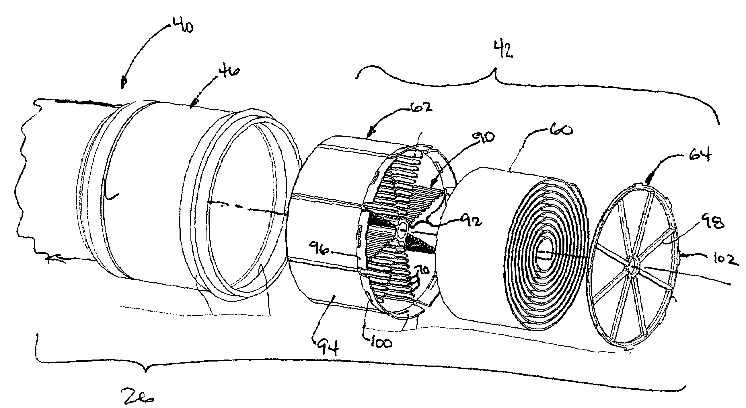 Air induction system with hydrocarbon trap assembly