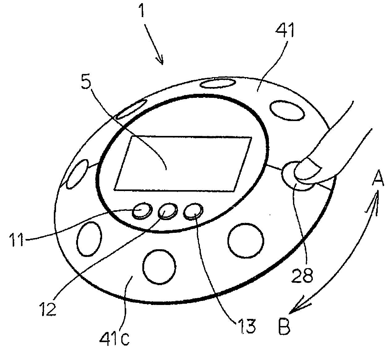 Stationary remote control transmitting device