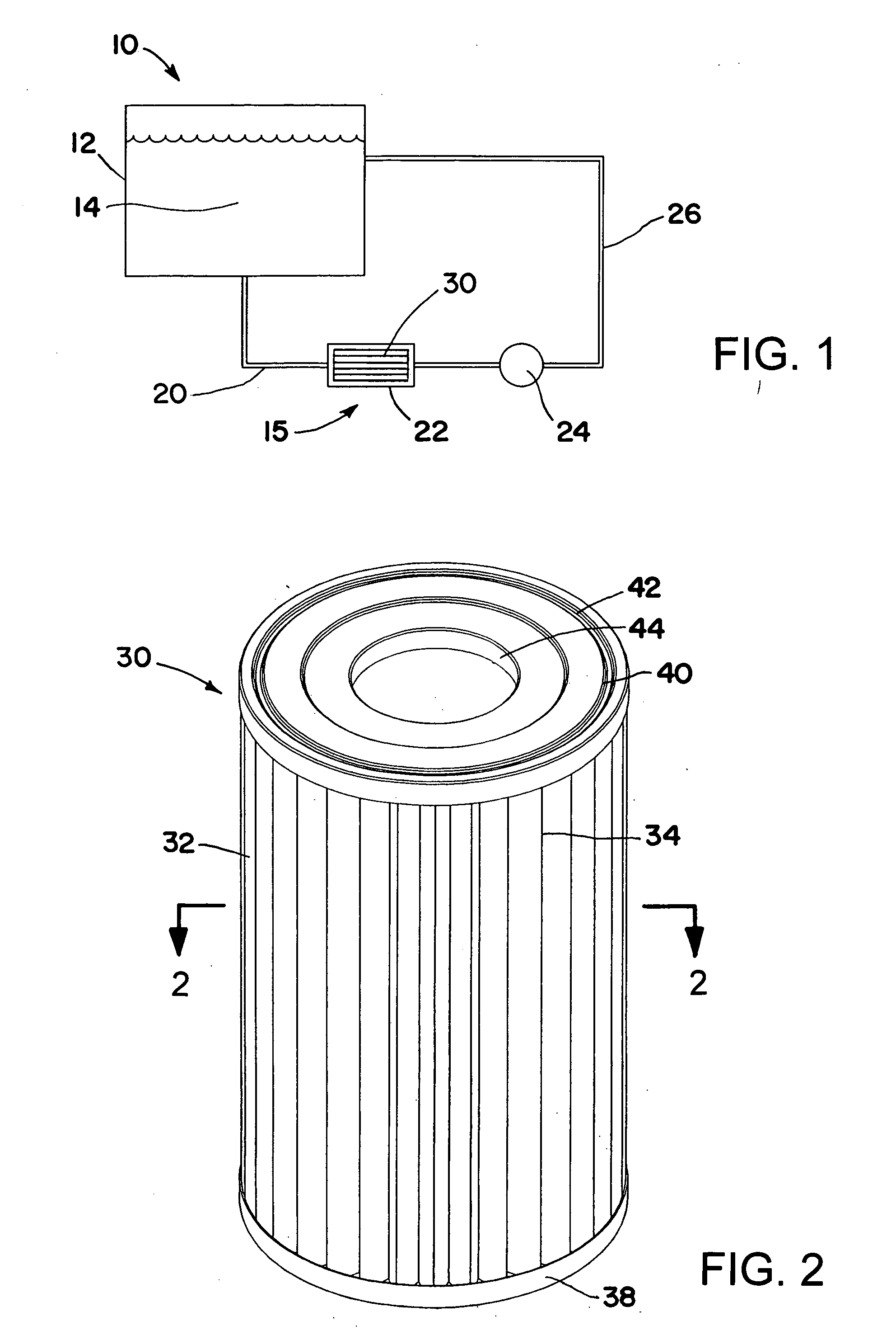 Cooking oil filter element and method