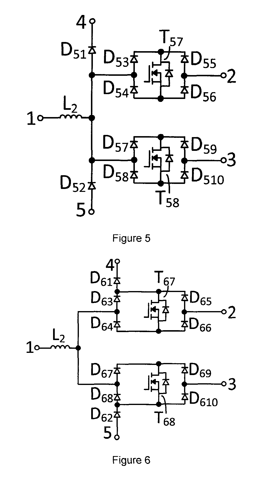 Five-level half bridge inverter topology with high voltage utilization ratio