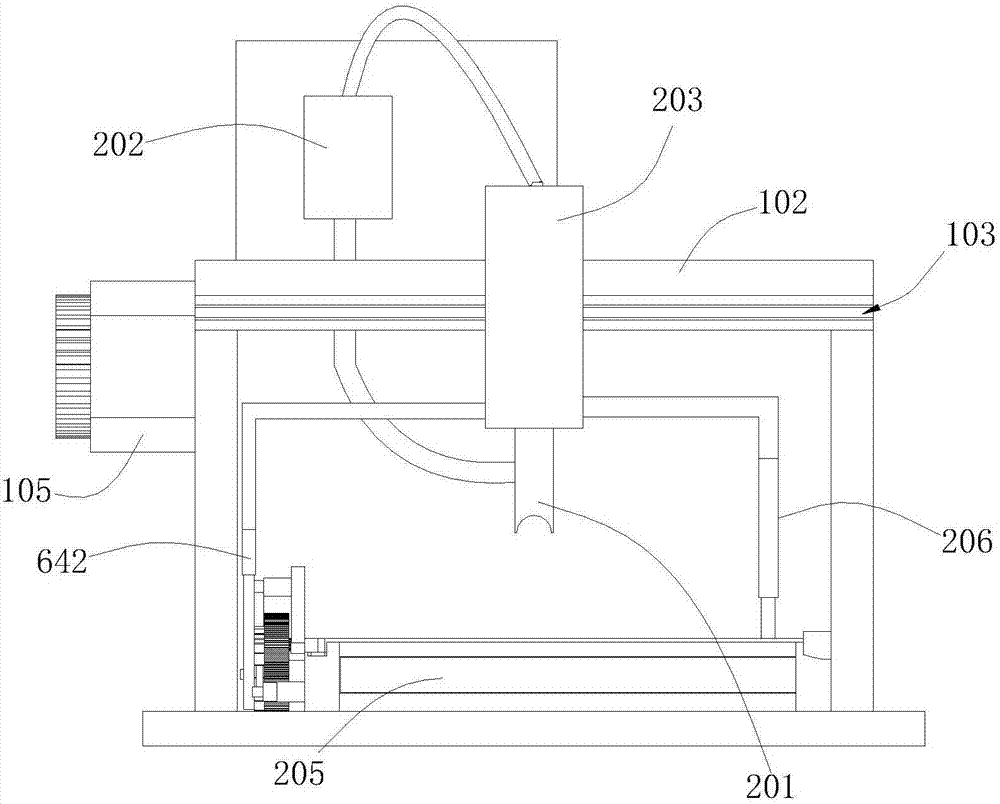 Uniform material distributing perforating machine