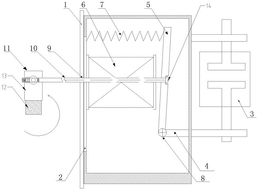 Mechanical emergency starting apparatus applied to star-delta voltage-reduction starting