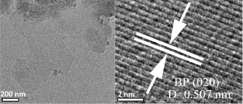 A kind of low-temperature batch synthesis method of black phosphorus nanosheet material