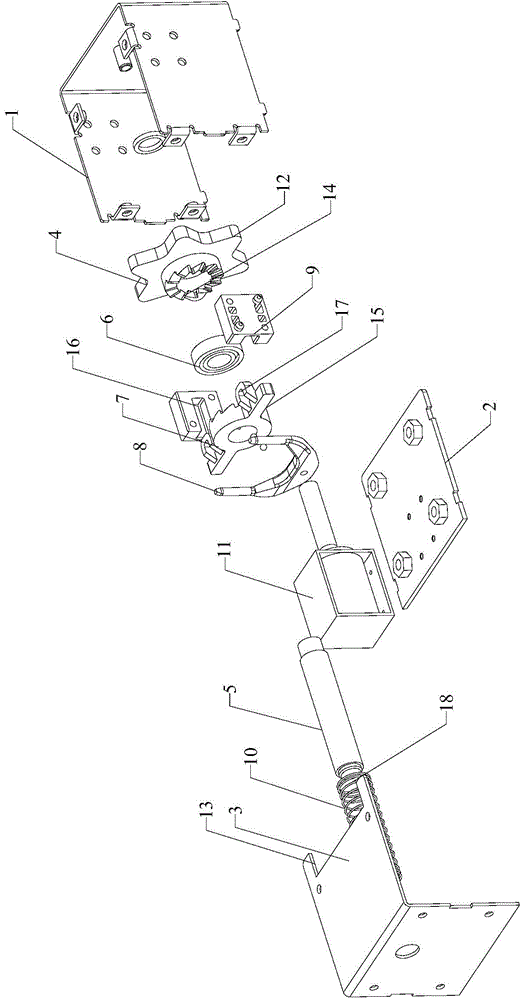 Mechanical rotating structure and lockset