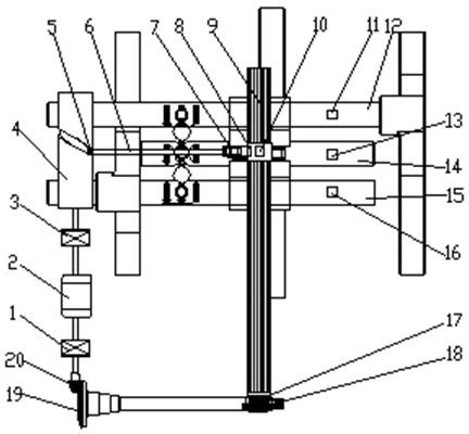 Gear selecting and shifting mechanism for cam