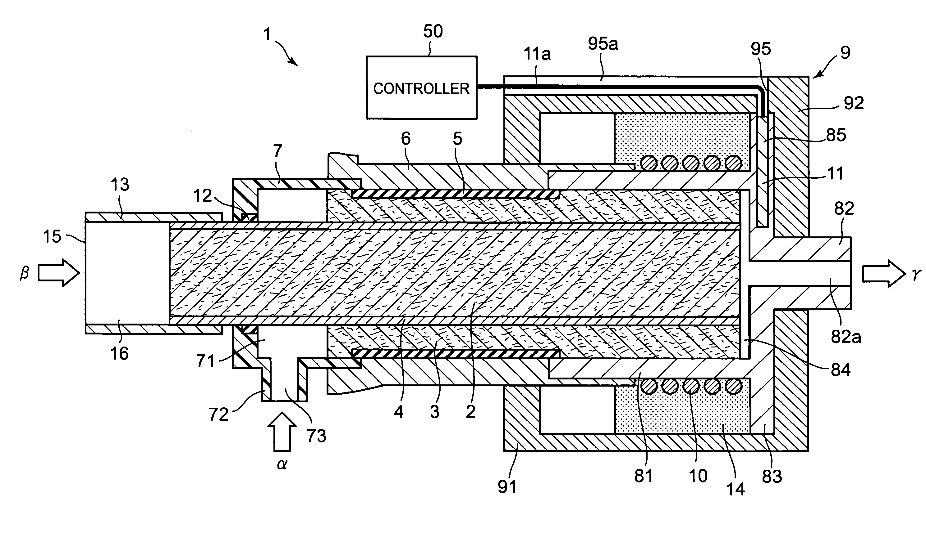 Vaporizer, fuel cell having vaporizer, and vaporizing method