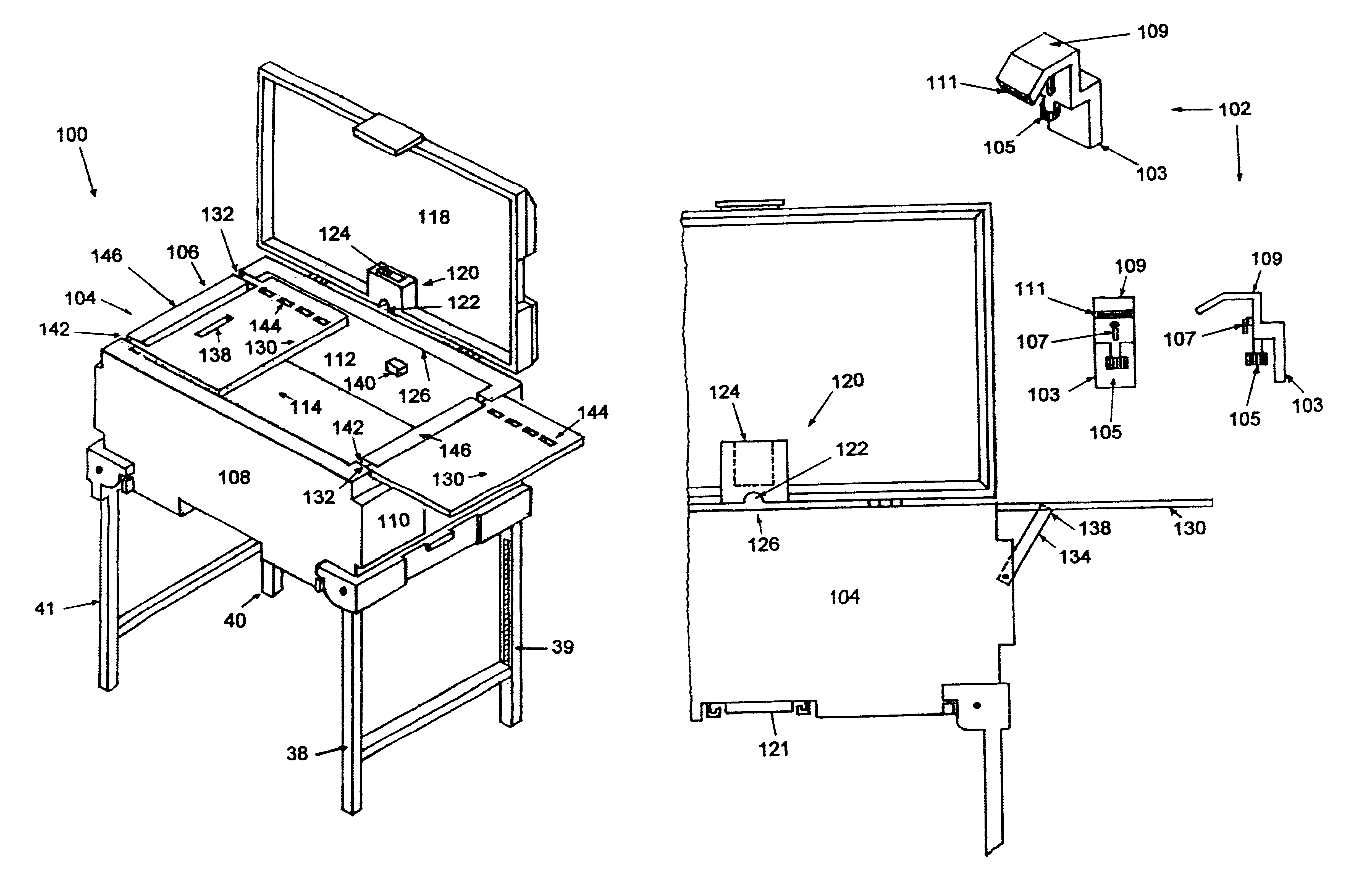 Combination game cleaning station, portable sink and ice chest