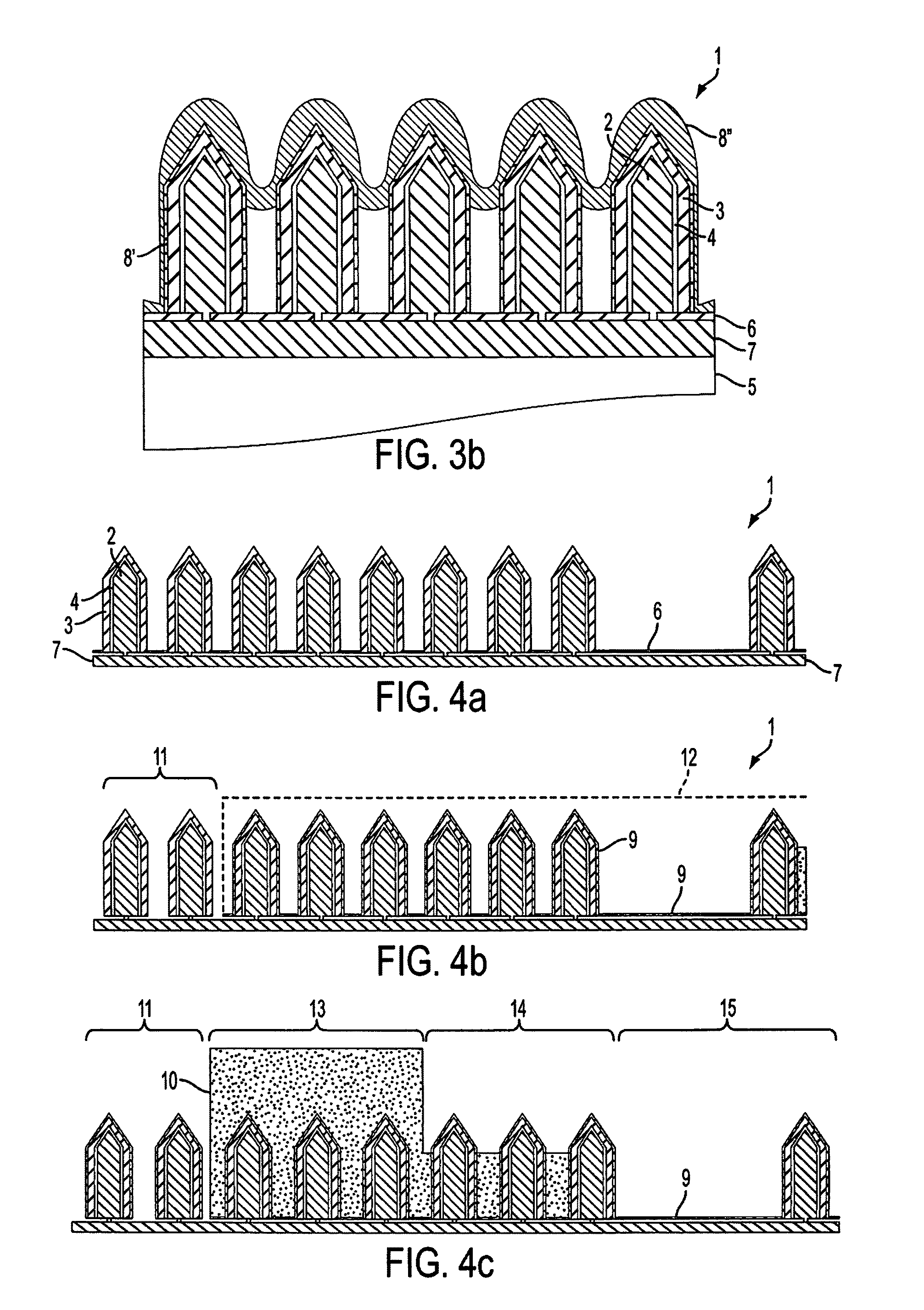 Nanowire sized opto-electronic structure and method for manufacturing the same