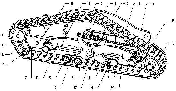 Automobile caterpillar band