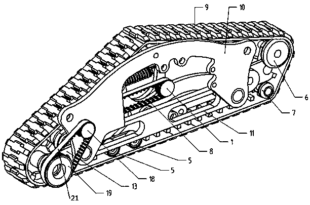 Automobile caterpillar band