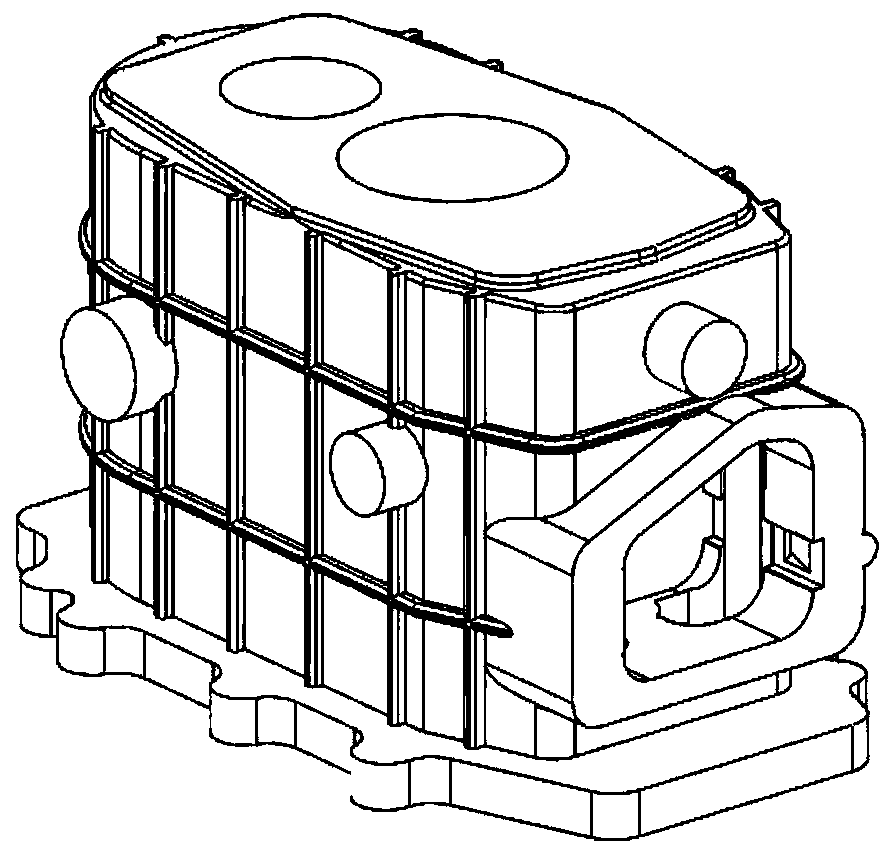 Gearbox rear shell casting method