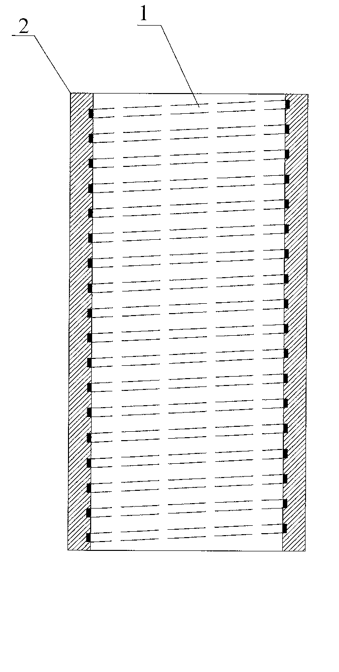Laser-cladded oil well pipe subjected to multicomponent cementation compound treatment and production process and device