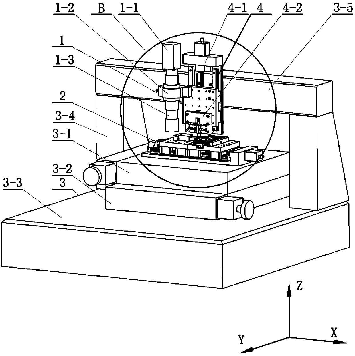 Micro component comprehensive mechanical property test device