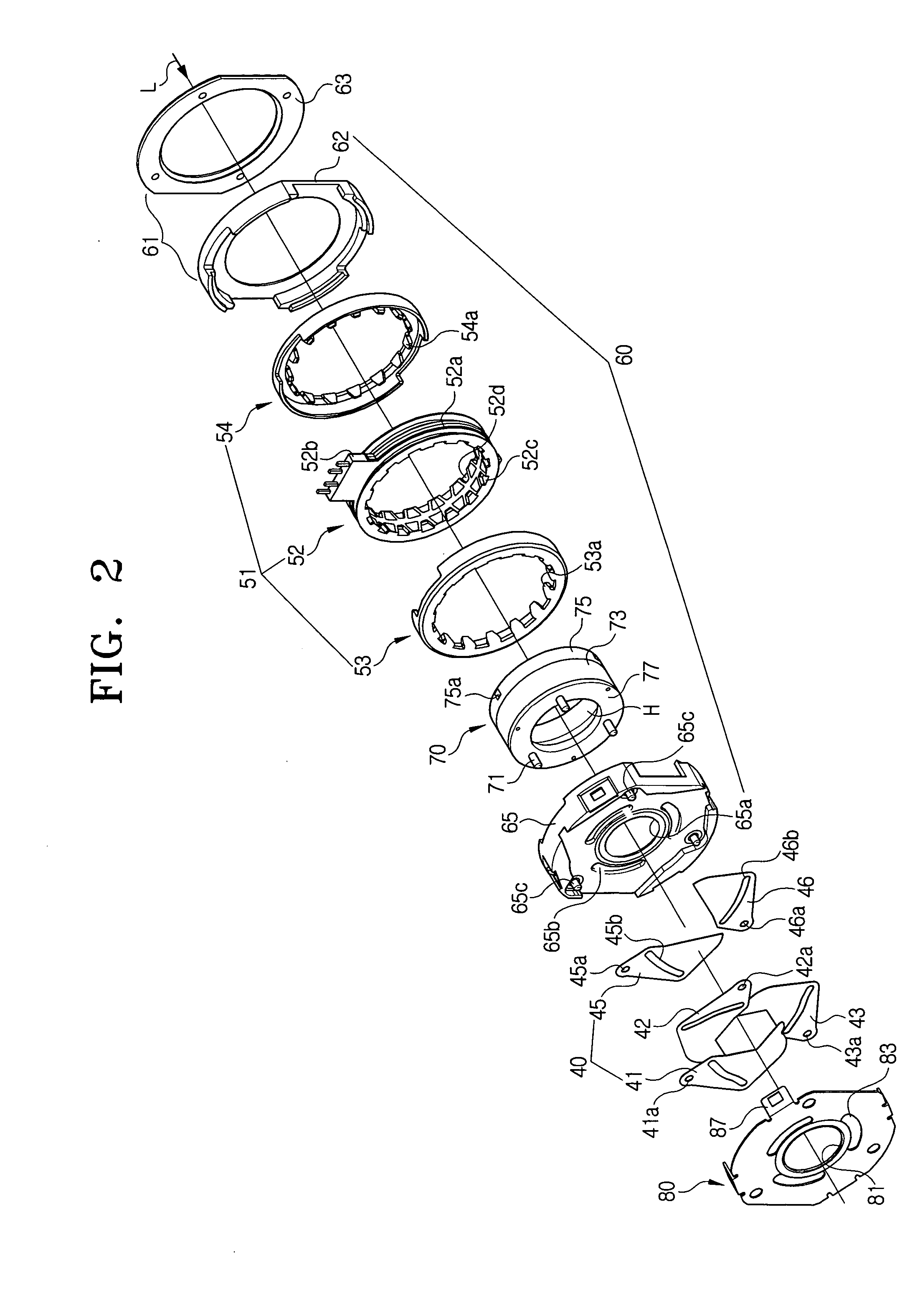 Iris diaphragm device, diaphragm driving device and camera unit including the same, and diaphragm control method