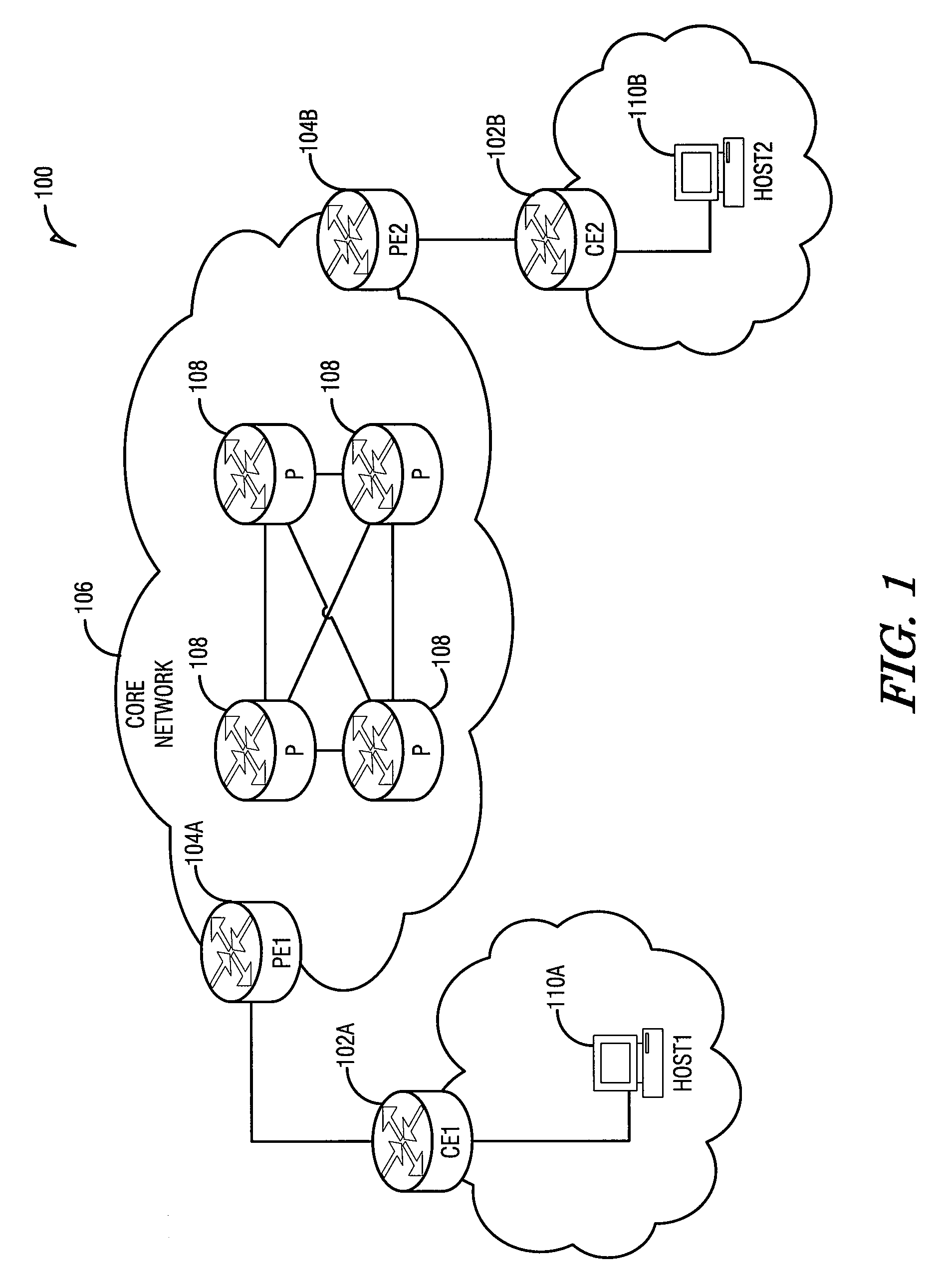 Pure control-plane approach for on-path connection admission control operations in multiprotocol label switching virtual private networks