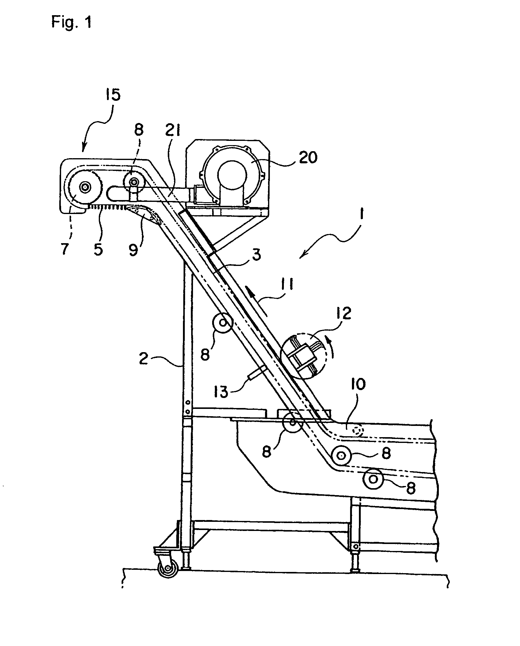 Bean sprouts-like articles transfer conveyor device