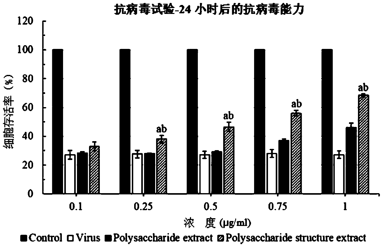 Polysaccharide fermentation composition capable of resisting cancer, virus and inflammation, promoting osteoblast proliferation and promoting intestinal stem cell proliferation and preparation method