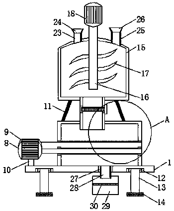 Bubble brick crusher with mixing function