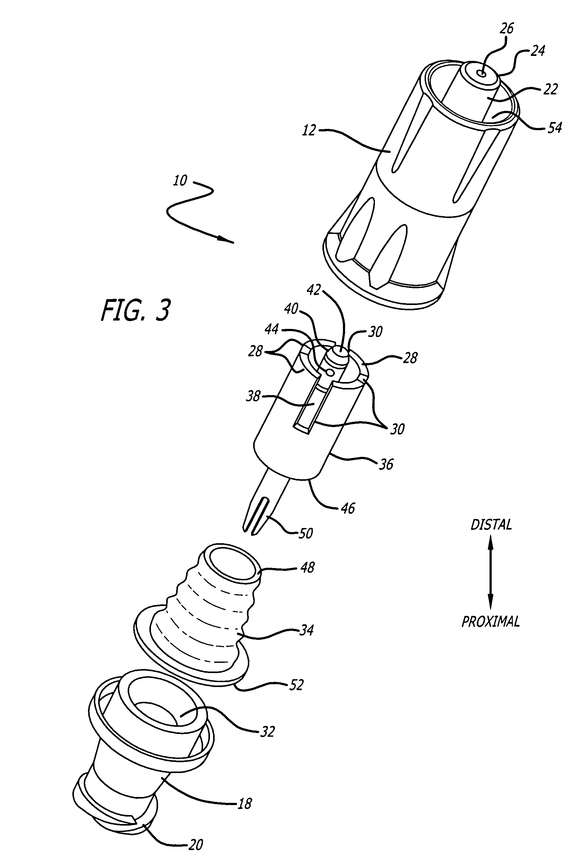 Self-sealing male Luer connector with multiple seals
