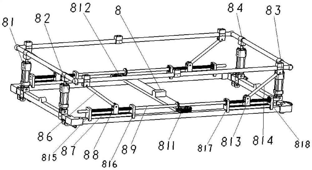 A post-earthquake rescue self-balancing stretcher mechanism