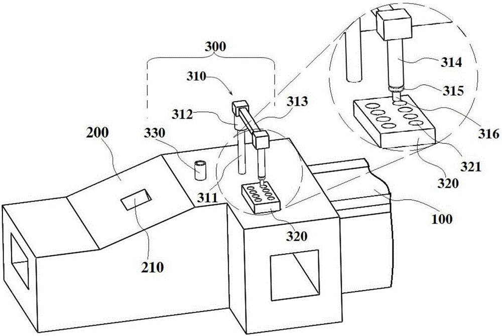 Online measurement device and method for temperature of large blast furnace molten iron