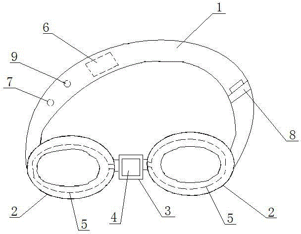 Eye massaging device with hot compress function