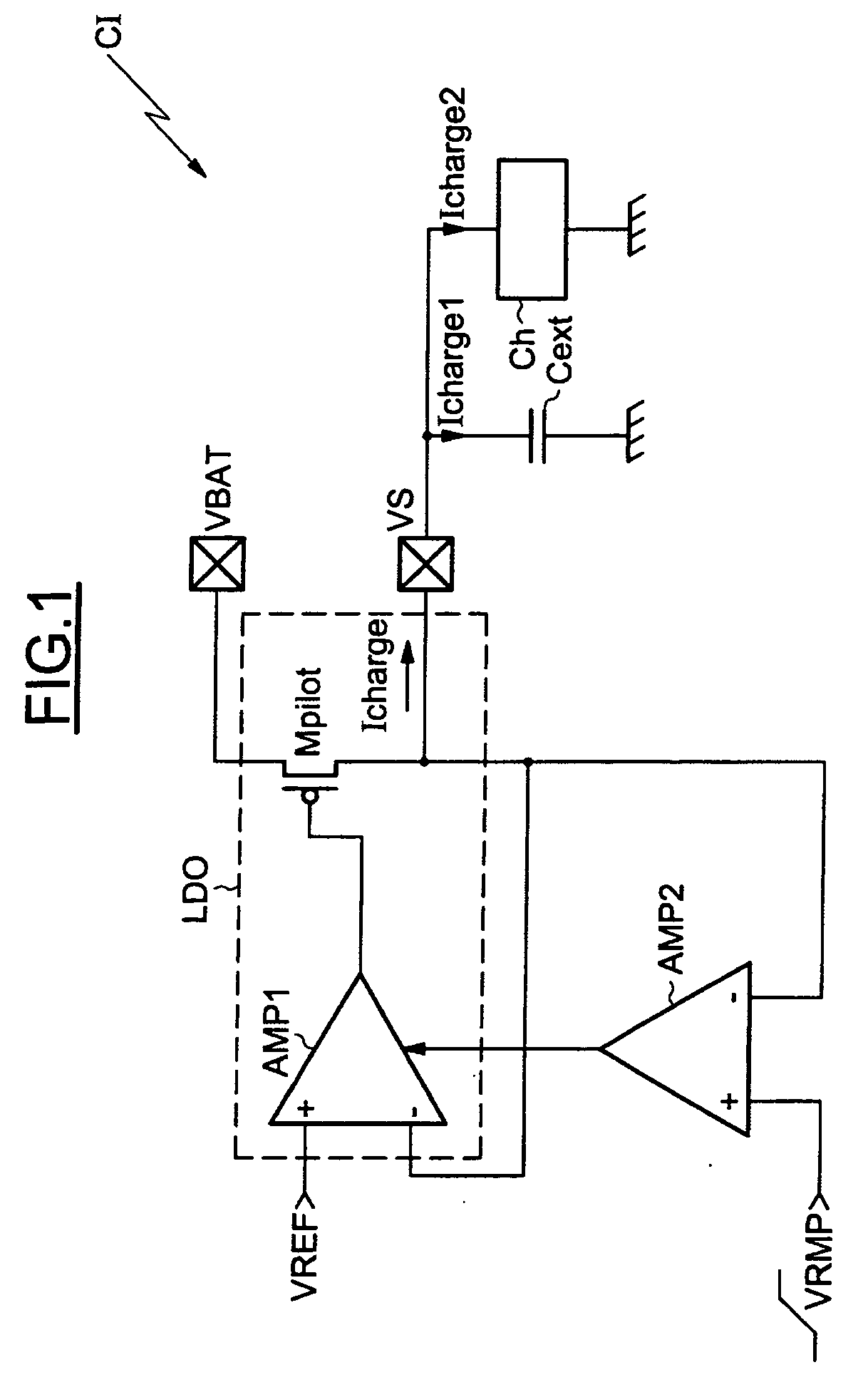 Method for controlling the operation of a low-dropout voltage regulator and corresponding integrated circuit