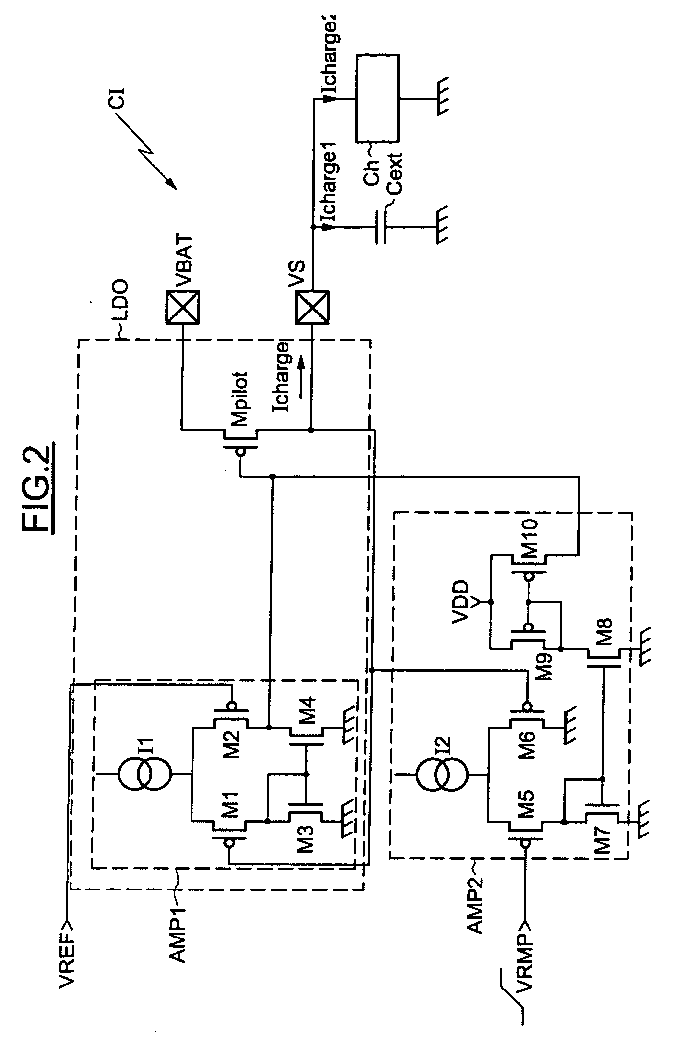 Method for controlling the operation of a low-dropout voltage regulator and corresponding integrated circuit
