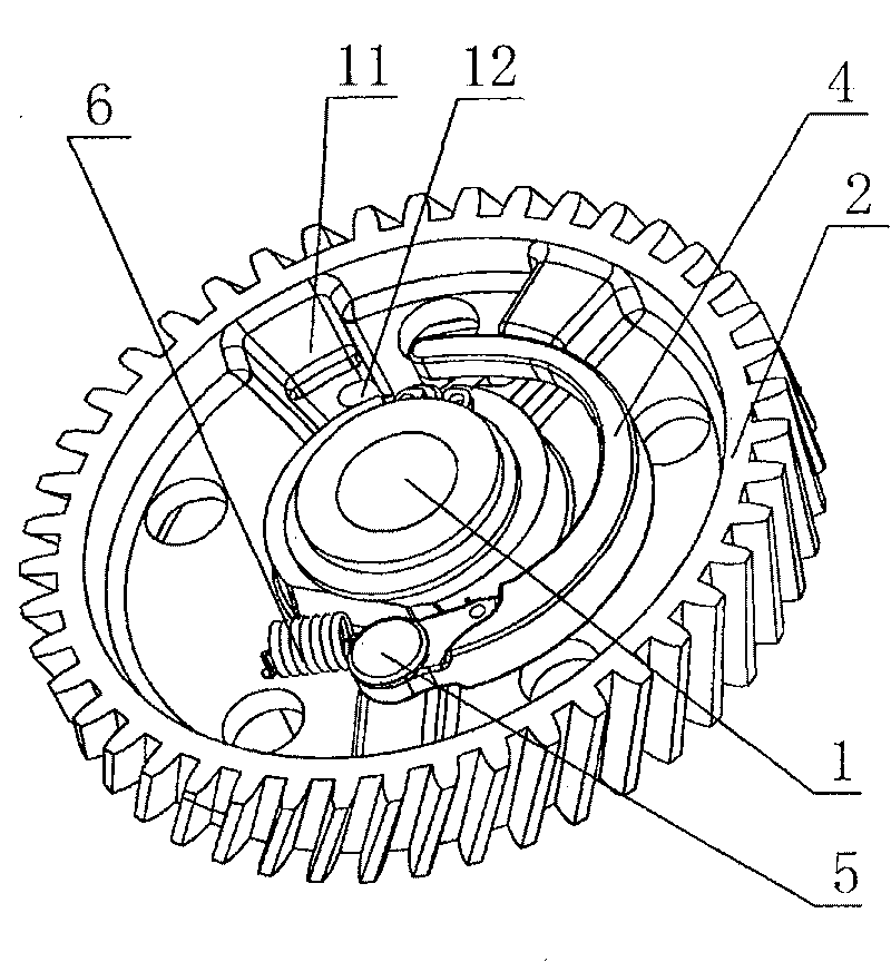 Lower positioned camshaft type engine decompression device