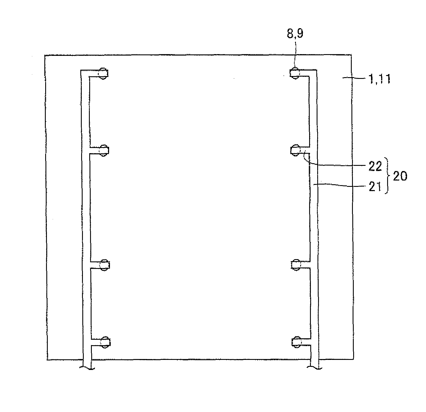 Element interconnection member, photoelectric conversion element and a series of photoelectric conversion elements including the same, and photoelectric conversion module
