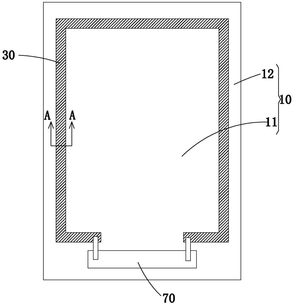 Peripheral circuit structure of oled display panel and oled display panel