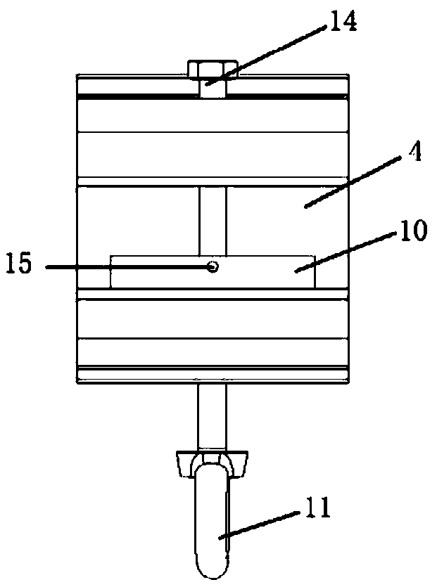 Self-locking power distribution network circuit continuing wire clamp installed by employing gunshot operation lever