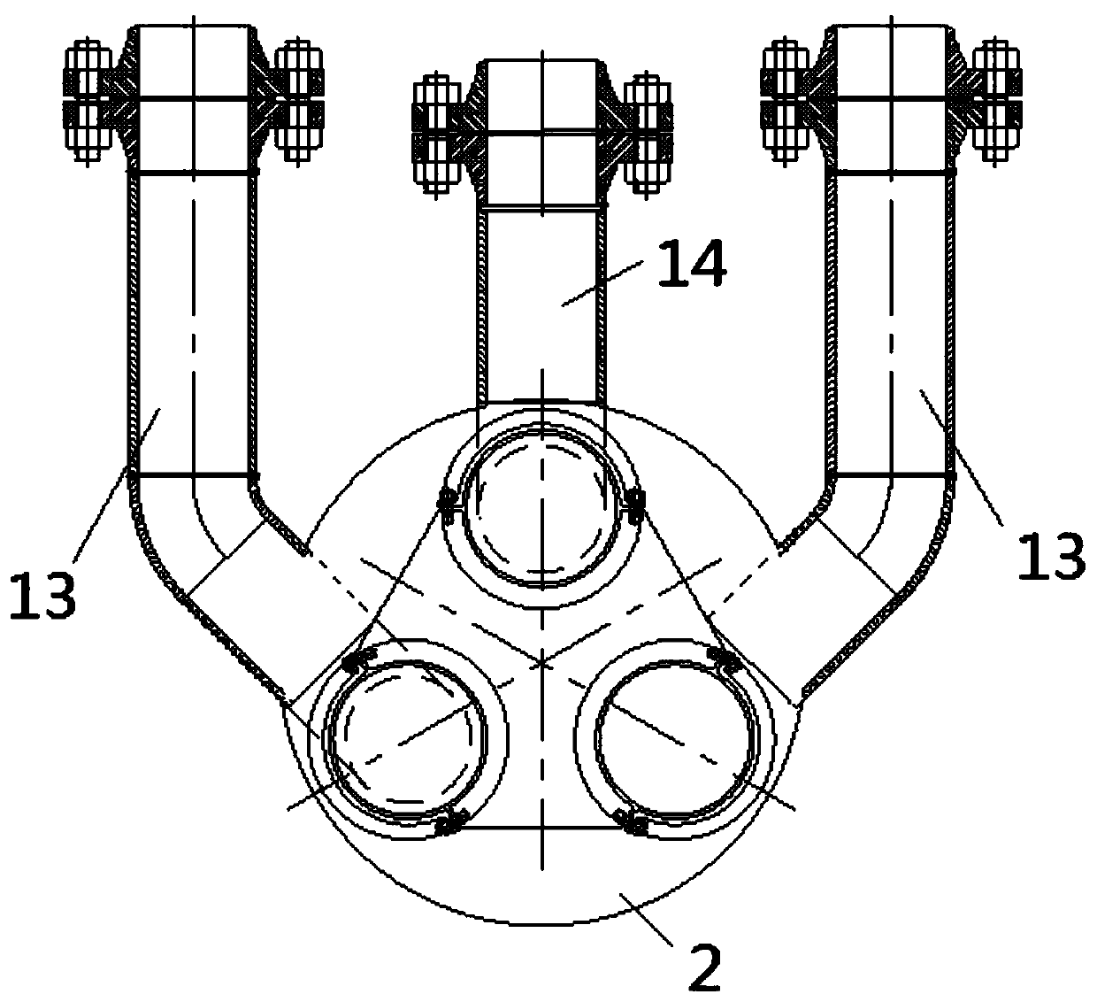 Combined steam injection device