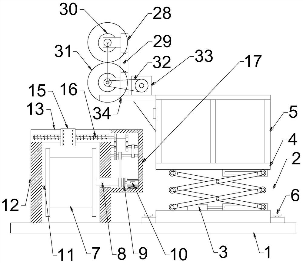 An optical fiber hoisting and laying device