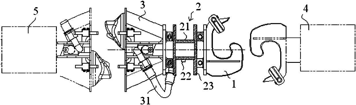 Testing device and method for operation resistance of rail train