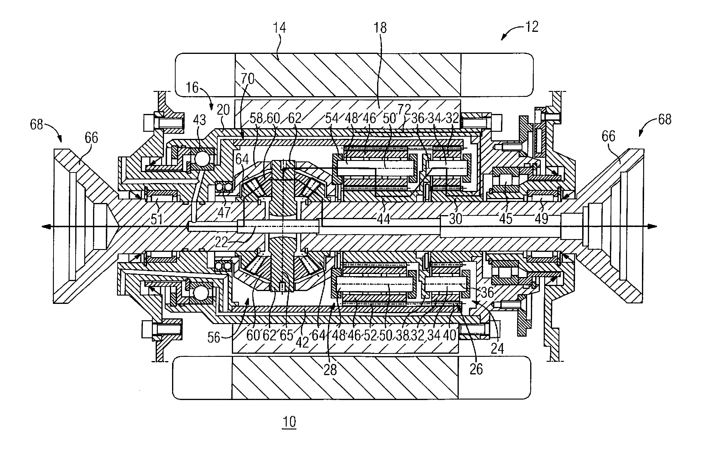 Drive device for a motor vehicle