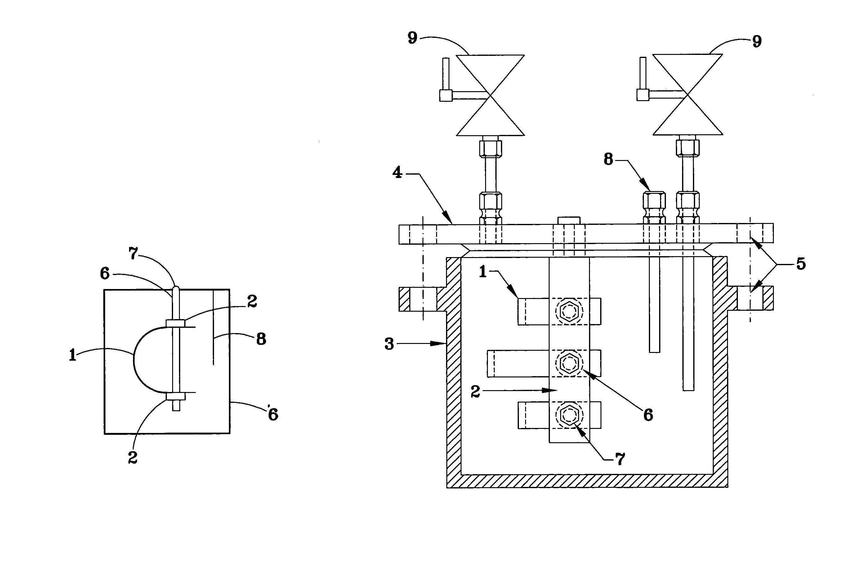 Method for monitoring corrosion damage to a metal sample