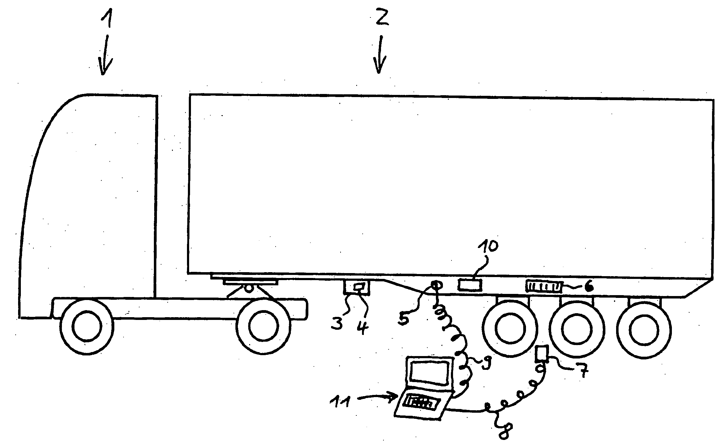 Commercial vehicle trailer with an electronically controlled braking system