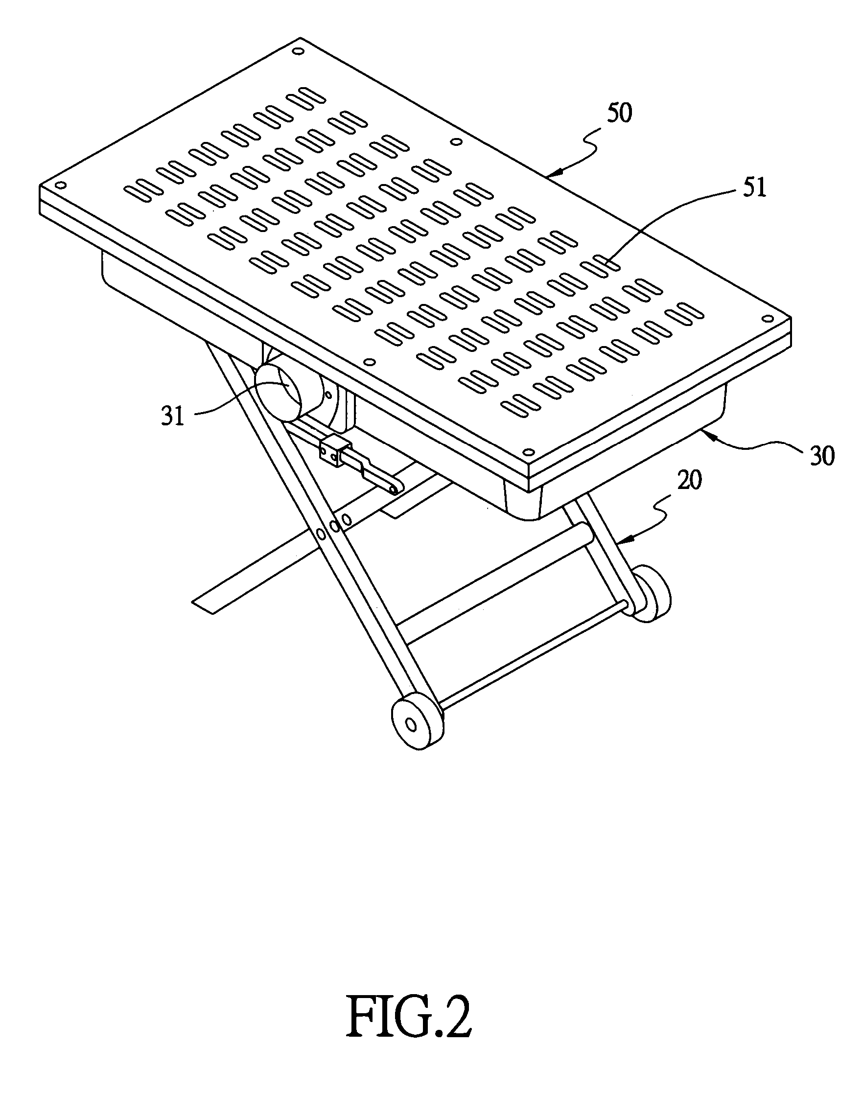 Tabletop wood-waste-collecting machine