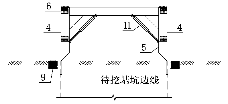 Foundation pit supporting system and construction method thereof