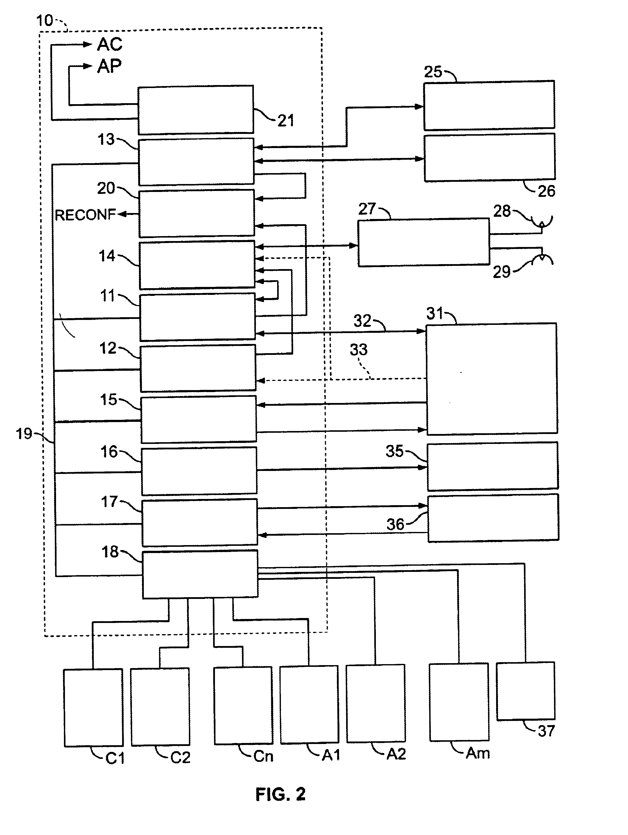 Method for processing an electronic system subjected to transient error constraints and memory access monitoring device
