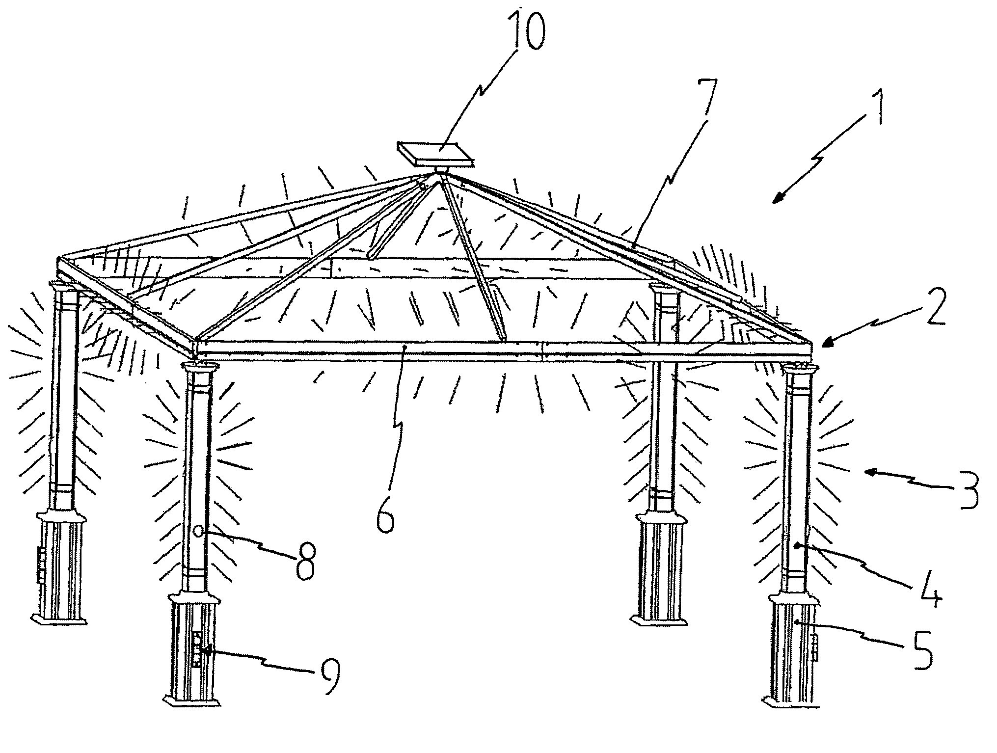 Canopy with illumination device